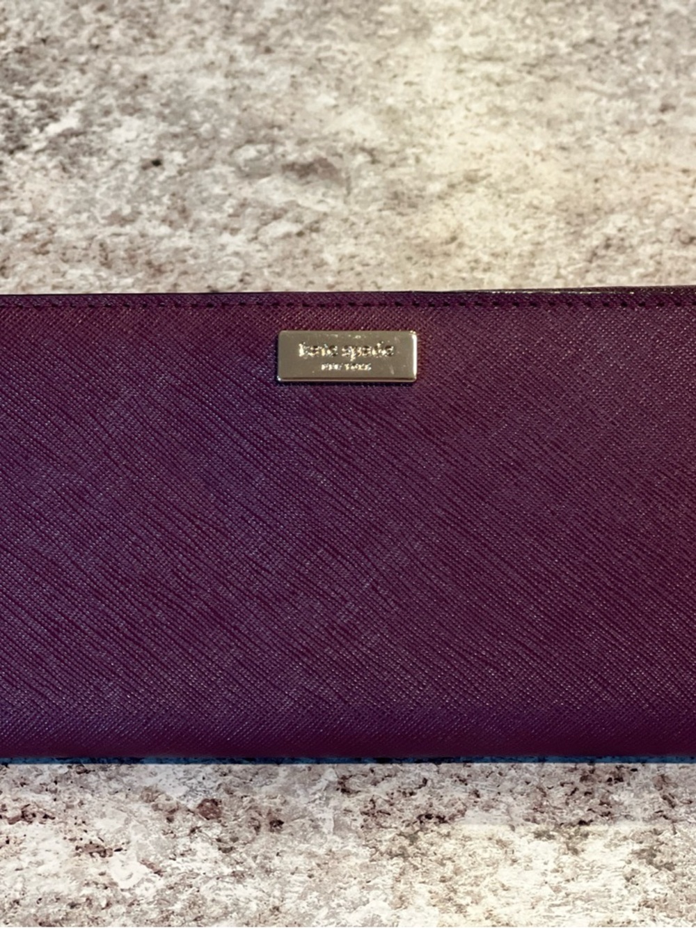 kate spade burgundy/maroon Leather Bifold Wallet